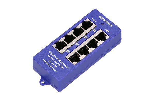 Extralink POE INJECTOR 4 PORT GIGABIT - 1 Gbps - 4-Port Gigabitti Ethernet 48 V Extralink POE INJECTOR 4 PORT GIGABIT - 1 Gbps - 4-Port Gigabitti Ethernet 48 V