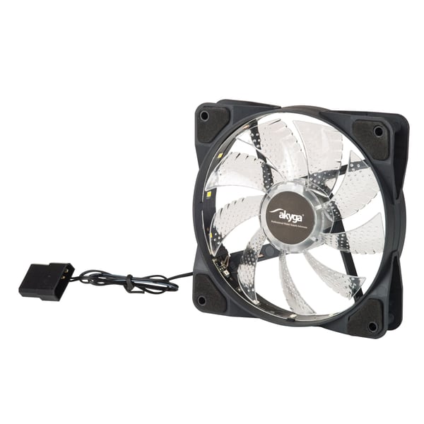 Akyga AW-12D-LED Computerkølesystem Computerkabinet Ventilator 12 cm Sort