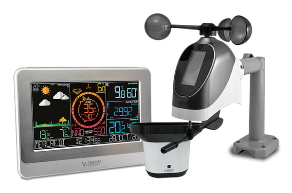 La Crosse Technology WS6869 Hvid LCD DC/batteri Wi-Fi