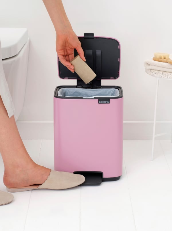 Brabantia Bo 7 L Rektangulær Stål Lyserød