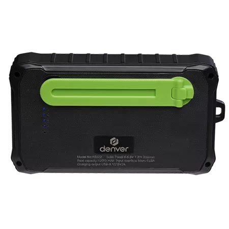 Miniatyrbild 3 av 11: Denver Powerbank Solar PSO-10012 10000mAh + Handvevsdynamo
