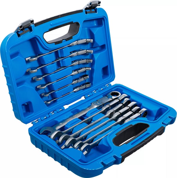 Miniatyrbillede 5 af 9: BGS technic Double-Joint Ratchet Combination Wrench Set