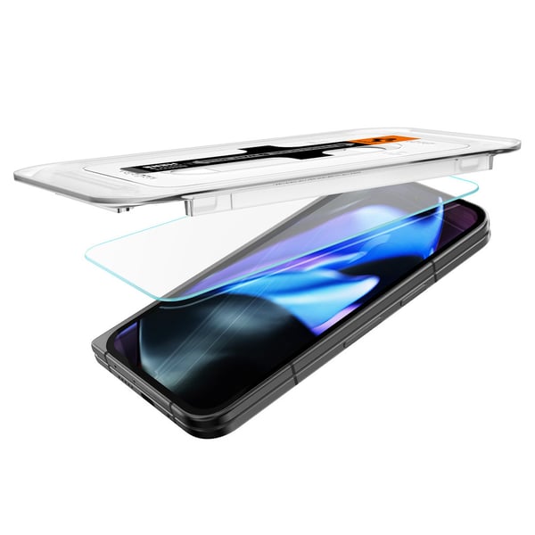 Pikkukuva 3 / 8: Spigen GLAS.tR EZ Fit Kirkas näytönsuoja Google 2 kpl
