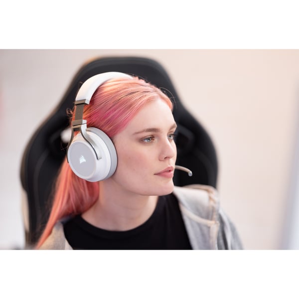 Corsair Virtuoso RGB Kuulokkeet Langallinen & langaton Pääpanta Pelaaminen USB A-tyyppi Valkoinen