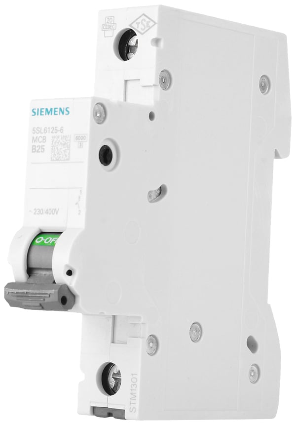 Miniatyrbild 8 av 8: Siemens Leitungsschutzschalter 5SL6125-6 B25A 1polig 6kA