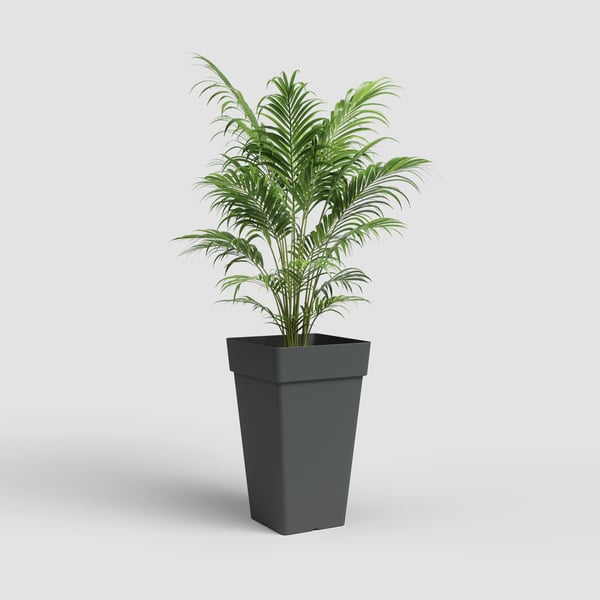 Miniatyrbild 3 av 5: Artevasi Capri Square High Pot Antracit 4 styck
