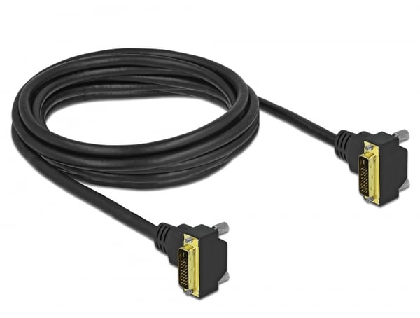 DeLOCK 85907 DVI-kabel 3 m DVI-D Svart