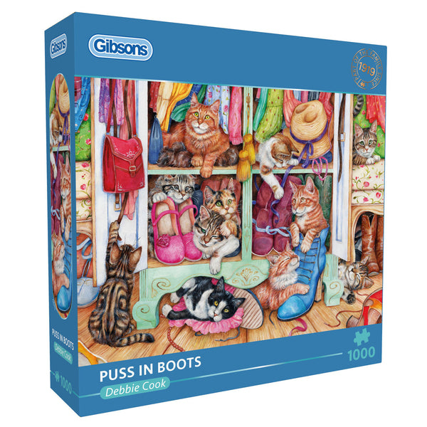 Gibsons Puss in Boots Puslespil 1000 stk