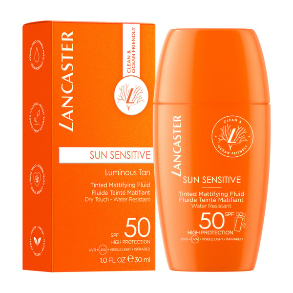 Lancaster Sun Sensitive Flydende solcreme Ansigt 50 Voksne