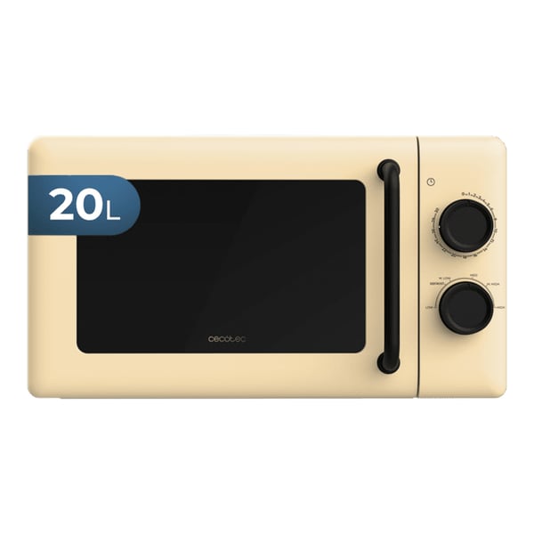 Cecotec Proclean 3010 Yellow Gul Solo mikroovn Bordplade 20 L 700 W