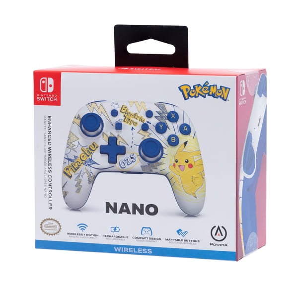 PowerA Nano förbättrad trådlös handkontroll för Nintendo Switch - Pokémon: Pikachu School Days