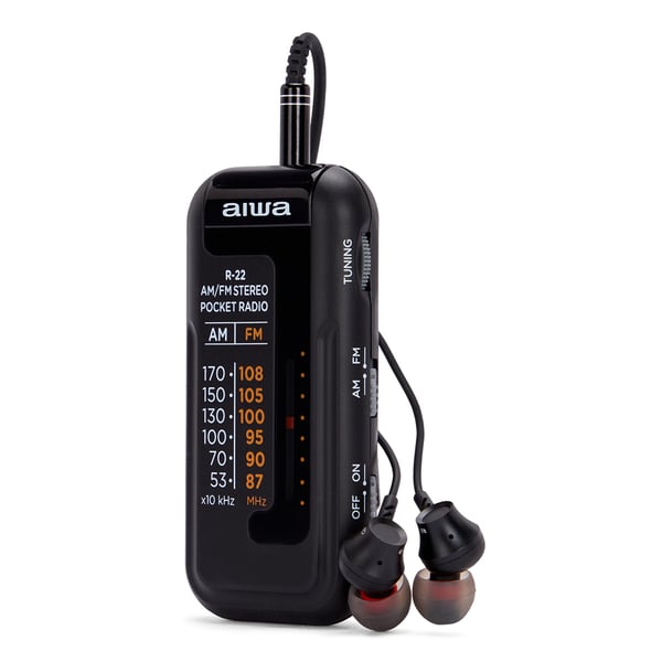 Pikkukuva 7 / 7: Aiwa R-22BK radio Henkilökohtainen Analoginen Musta