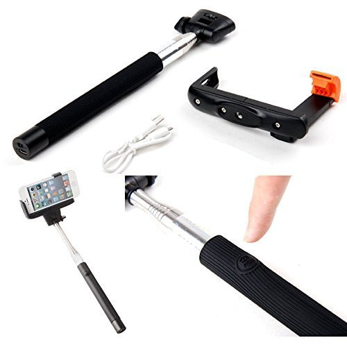 KHOMO KHO-SELFIE-STICK-BLK selfiestang Universel Sort
