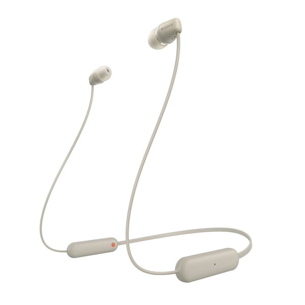 Sony WI-C100 Headset Trådlös I öra Samtal/musik Bluetooth Beige