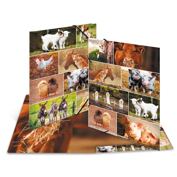 HERMA Sammelmappe A3 Bauernhoftiere ringbind Flerfarvet