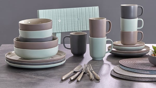Ritzenhoff & Breker Jasper illallisastiasto 12 kpl Kivimateriaali Harmaa