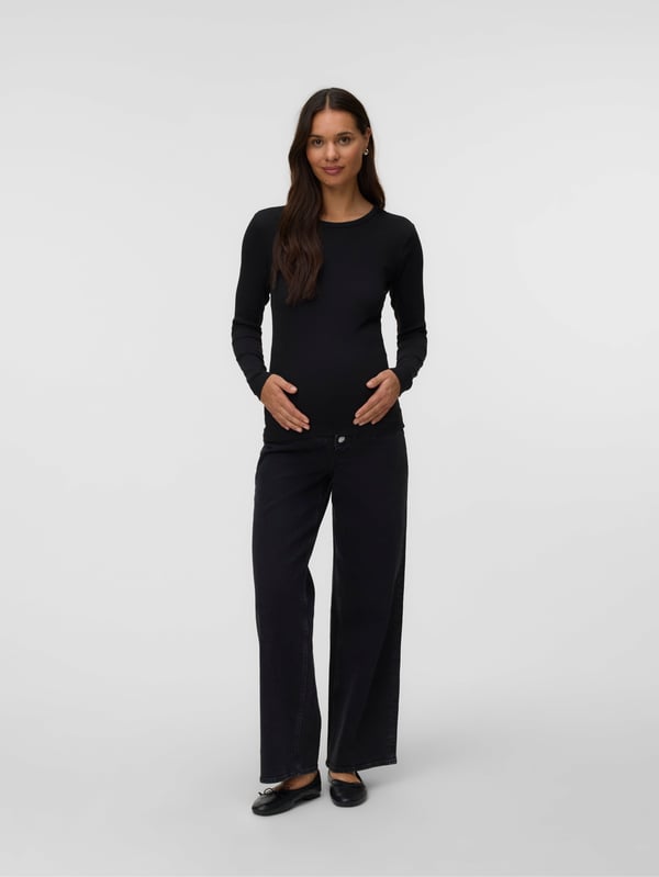 Vero Moda 5715911708277 Tanktop Rund halsudskæring Langærmet Bomuld, Elastin