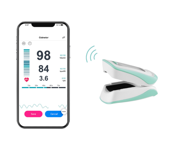 Miniatyrbillede 3 af 3: TrueLife Oximeter X5 BT pulsoximeter Grøn, Hvid