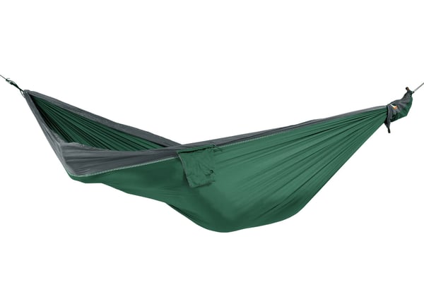 Miniatyrbillede 1 af 3: Ticket To The Moon TRAVEL HAMMOCK - Original Hængende hængekøje 2 person(er) Nylon Mørkegrøn, Lys grå