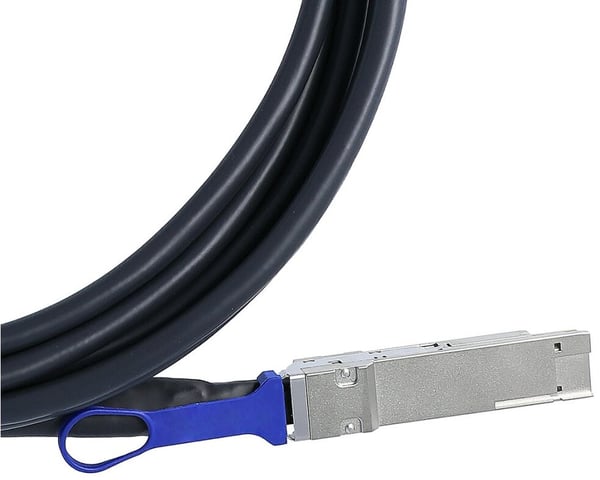 Miniatyrbillede 2 af 6: BlueOptics QDD-400-CU2M-BL InfiniBand og fiberoptisk kabel 2 m QSFP-DD Sort