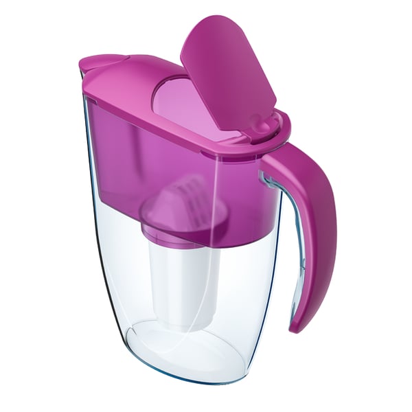 Pikkukuva 3 / 5: AQUAPHOR Smile Vesikannun suodatin 2,9 L Violetti