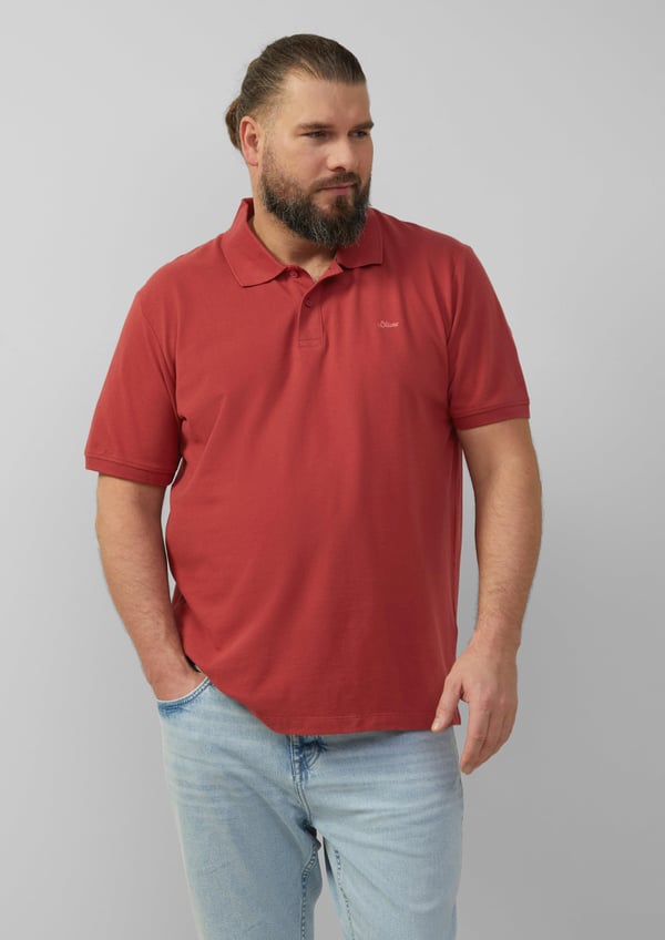 s.Oliver 2139798.3556.XXL skjorte & top Polotrøje Polokrave Kort ærme Bomuld, Elastin