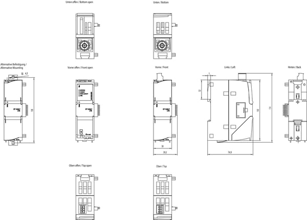 Miniatyrbild 3 av 3: Siemens 6GK7243-7KX30-0XE0 PLC-modul