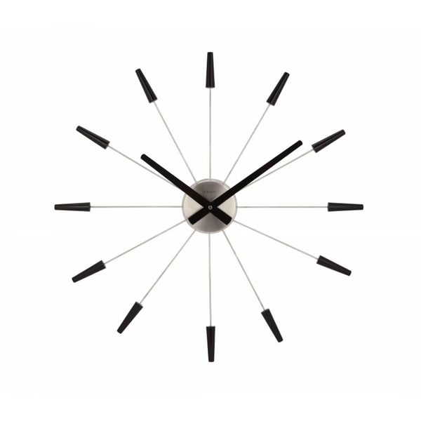 NeXtime 2610ZW Væg- og bordur Kvartsur Cirkel Sort