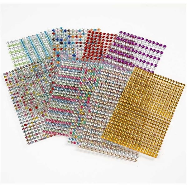Miniatyrbild 4 av 4: Creativ Company 28303 strass och paljett Set med ädelstenar Multifärg