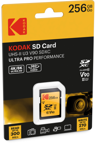 Kodak EKMSD256GUHS2V2K muistikortti 256 GB SDXC UHS-II Luokka 10