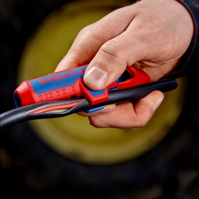 Knipex 16 95 03 SB kabelstripper Blå, Rød