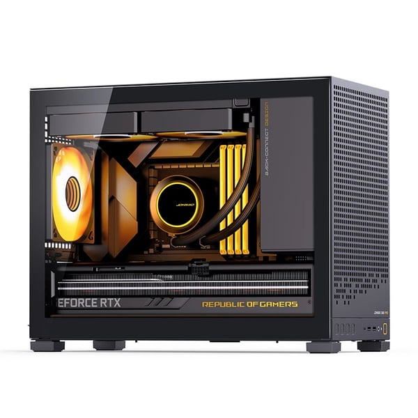 Miniatyrbillede 12 af 17: Jonsbo D32 PRO Sort PC-kabinet Mini-kabinet mATX Hærdet Glas