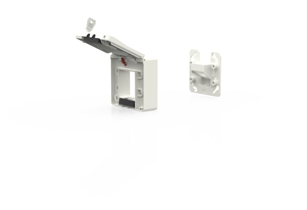 Miniatyrbild 3 av 3: METZ CONNECT 1309471002KI uttagboxar Keystone-modul Vit