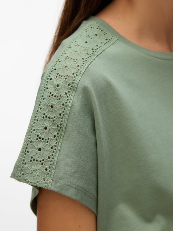Vero Moda VMEMMY Top Paita Pyöreä kaula-aukko Lyhyt hiha