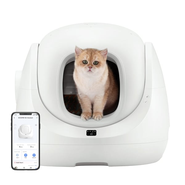 Miniatyrbild 8 av 13: Petoneer CL96961 hund- och kattsandlåda Katt Kattsandlåda med tak Vit