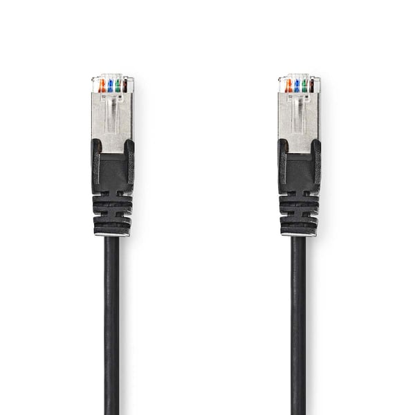 Nedis CCGL85121BK50 netværkskabel Sort 5 m Cat5e SF/UTP (S-FTP)