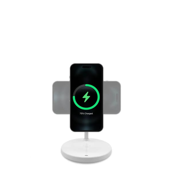 PURO PUFCCSQIMAG2WHI oplader til mobil enhed Headset, Smartphone, SmartWatch Hvid Batteri Trådløs opladning Hurtig opladning Indendørs