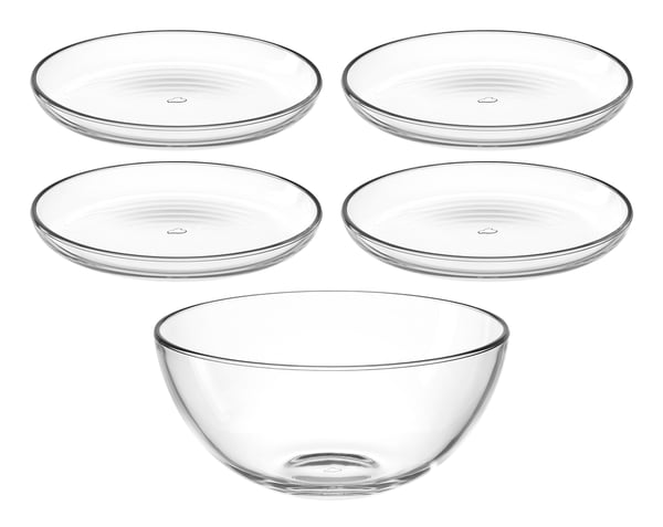 Miniatyrbild 1 av 3: LEONARDO CUCINA porslinsservis 5 styck Glas Transparent