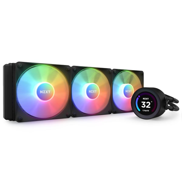 NZXT Kraken Elite 360 RGB Suoritin All-in-one-nesteenjäähdytin 12 cm Musta 1 kpl