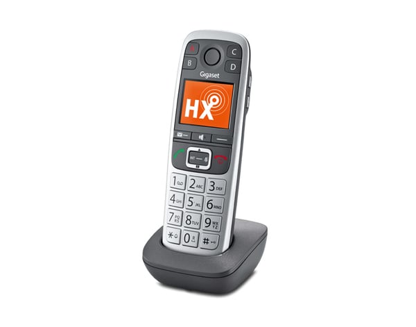 Gigaset E560HX Analog telefon/DECT-telefon Namn och uppringnings-ID Grå, Silver