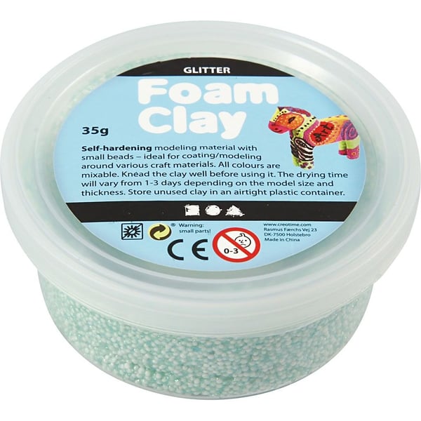 Creativ Company Foam Clay Modellering ler 35 g Grøn 1 stk