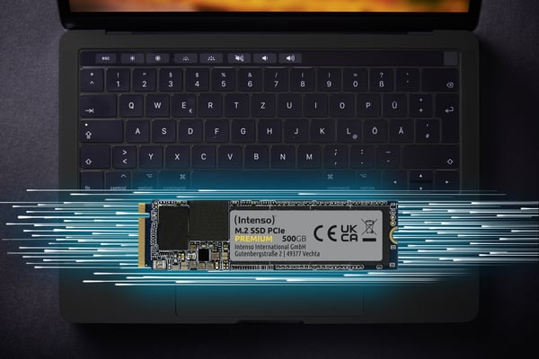 Miniatyrbillede 2 af 5: Intenso 3835470 intern solid state drev 2 TB M.2 PCI Express 3.0 NVMe 3D NAND