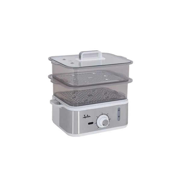 Miniatyrbillede 1 af 2: JATA CV623 dampkoger 2 kurv(e) Bordplade 800 W Grå, Transparent