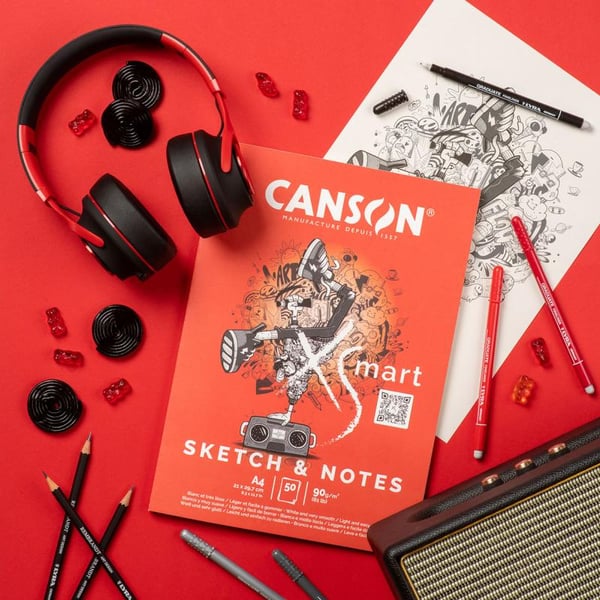 Pikkukuva 2 / 2: Canson C32250P003 taidepaperi Taidepaperialusta 50 arkkia