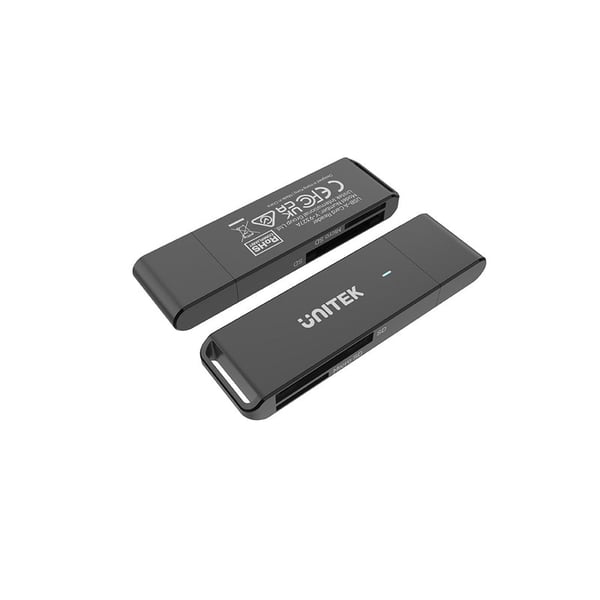 UNITEK Y-9327A kortinlukija USB 3.2 Gen 1 (3.1 Gen 1) Type-A Musta