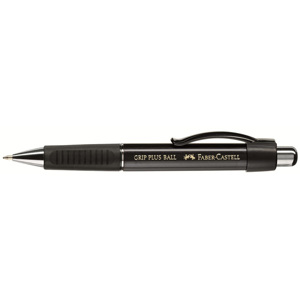 Faber-Castell Grip Plus Ball M Blå Fastklämbar, indragbar kulspetspenna 1 styck