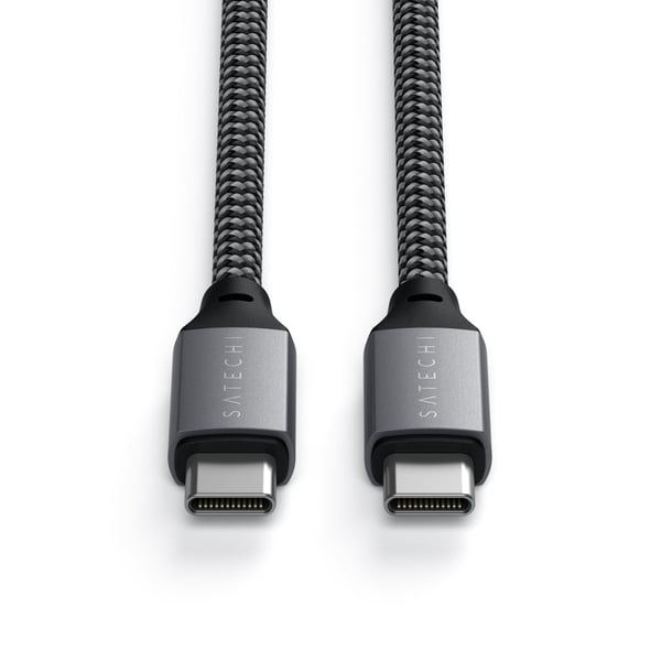 Pikkukuva 5 / 5: Satechi ST-TCC2MM USB-kaapeli 2 m USB C 0,48 Gbit/s 100 W Musta, Harmaa