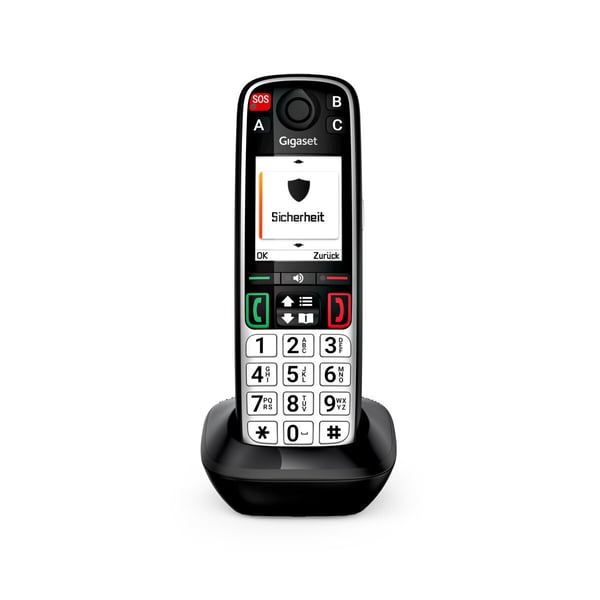 Miniatyrbillede 3 af 10: Gigaset EASY 500HX Analog/DECT-telefon Nummervisning Sort, Sølv