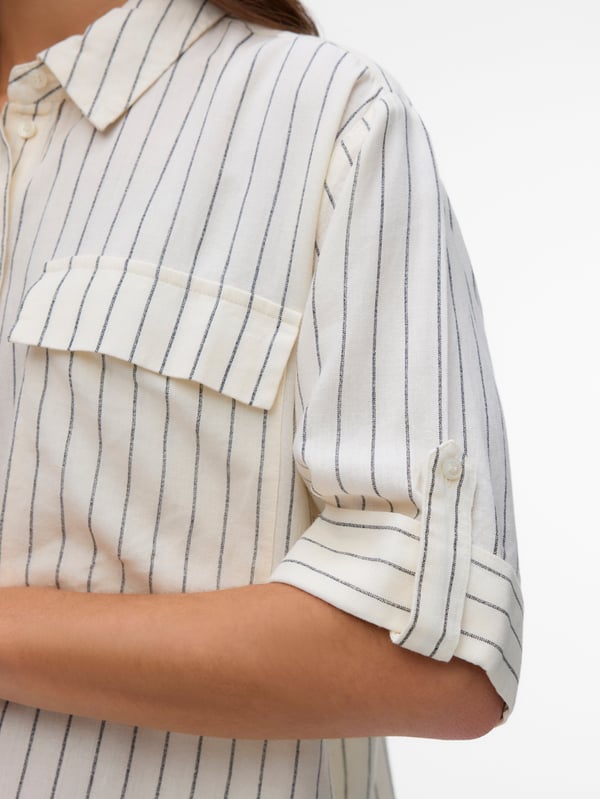 Vero Moda AWRYDER Shirt Skjorte Krave til smokingskjorte 3/4 ærme