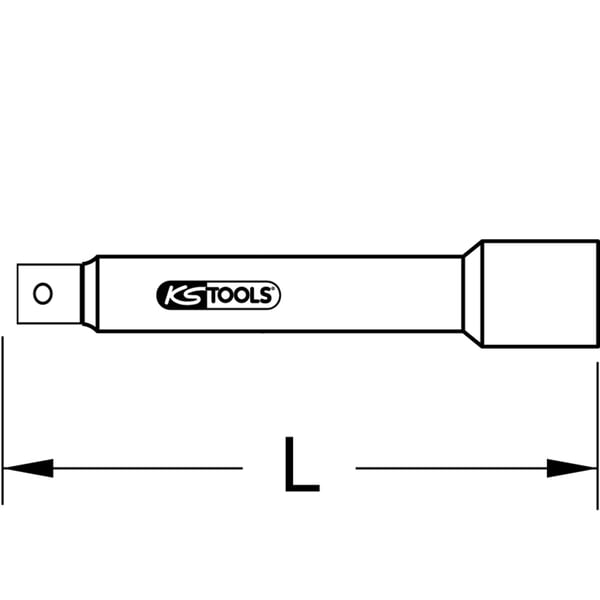 KS Tools 911.1040 svensknøgle adapter & forlænger 1 stk Sokkel